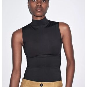 Zara Black Sleeveless Top